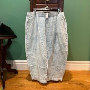 NWT GAP Cotton Gauze Denim Easy Barrel Pants XL